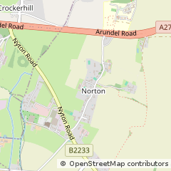 Map of Chichester, West Sussex