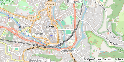 Map of Bath, Banes