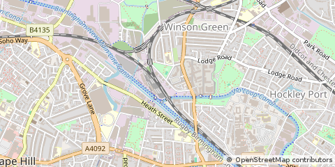 Map of Birmingham, West Midlands