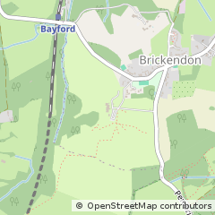 Map of NR Hertford, Herts