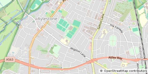 Map of Leicester