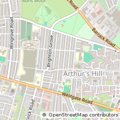 Map of Newcastle Upon Tyne