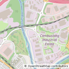 Map of Glasgow, Strathclyde