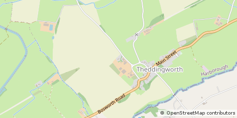 Map of Lutterworth, Leicestershire