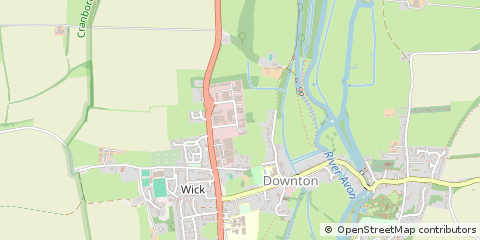 Map of Downton, Wiltshire