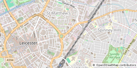 Map of Leicester