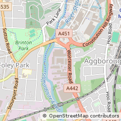Map of Kidderminster, Worcestershire