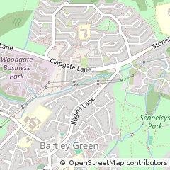 Map of Birmingham, West Midlands