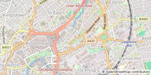 Map of Bristol, Devon