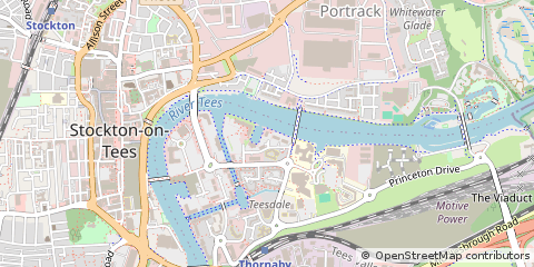 Map of Stockton-on-Tees