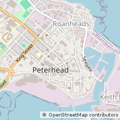 Map of Peterhead, Aberdeenshire