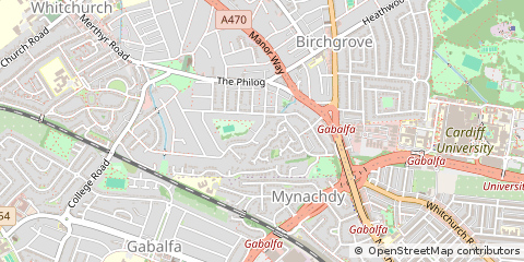 Map of Cardiff