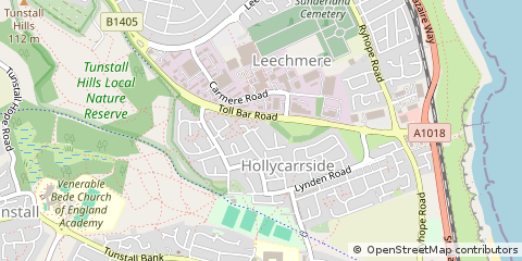 Map of Sunderland