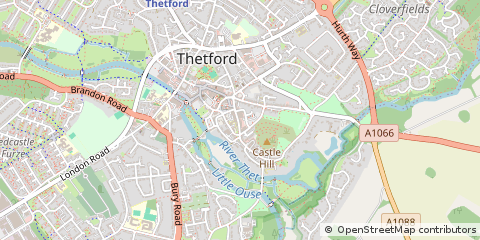 Map of Thetford