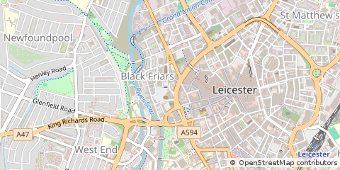 Map of Leicestershire