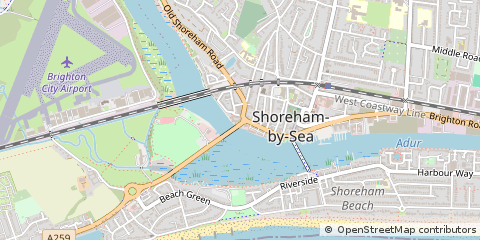 Map of Shoreham-by-SEA, West Sussex
