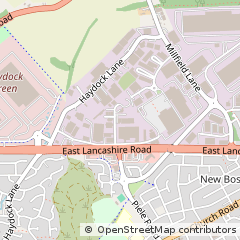 Map of ST. Helens, Merseyside