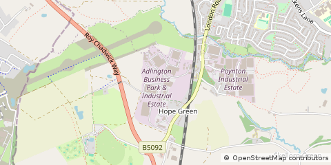 Map of Macclesfield, Cheshire
