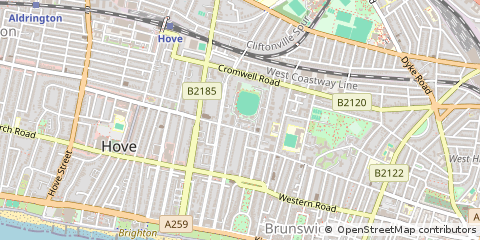 Map of Hove