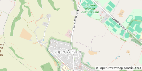 Map of Bath, Somerset