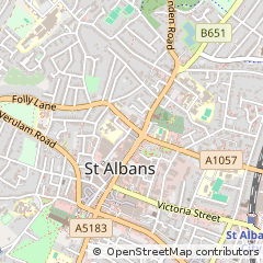 Map of ST. Albans, Hertfordshire