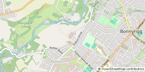 Map of Lasswade, Midlothian