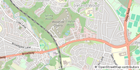 Map of Ring Road, West Park