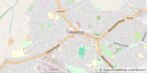 Map of Heanor, Derbyshire