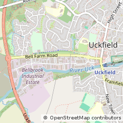Map of Uckfield, East Sussex