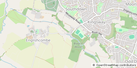 Map of Bath, Somerset