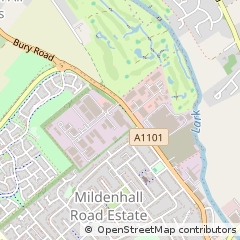Map of Bury ST Edmunds, Suffolk