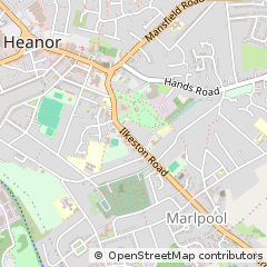 Map of Heanor, Derbyshire