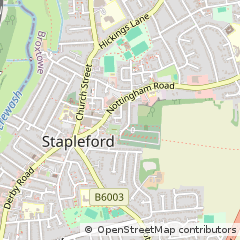 Map of Nottingham, Nottinghamshire