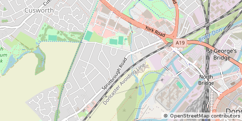 Map of Doncaster
