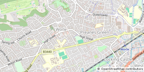 Map of Weston-Super-Mare, North Somerset