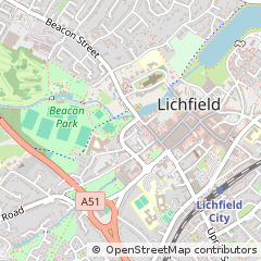 Map of Lichfield