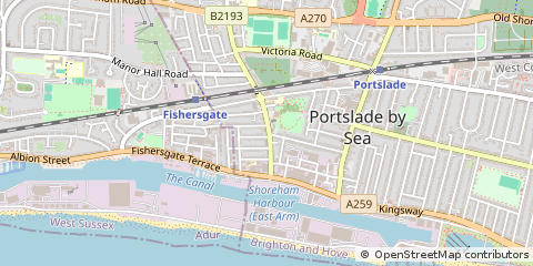 Map of Brighton, East Sussex