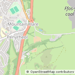 Map of Mountain Hare, Merthyr Tydfil