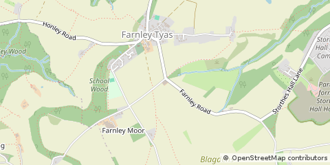 Map of Farnley Tyas, Huddersfield