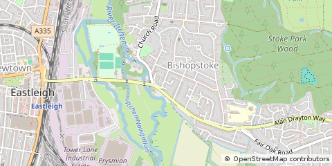Map of Eastleigh, Hampshire