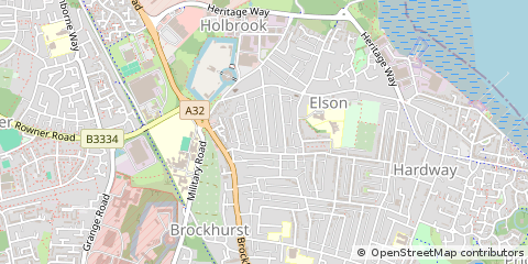 Map of Gosport, Hampshire