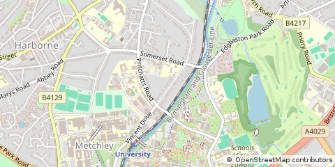 Map of Birmingham, West Midlands