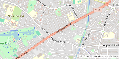 Map of Hull, East Yorkshire