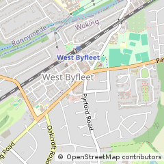Map of West Byfleet, Surrey