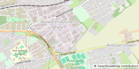 Map of Andover, Hampshire