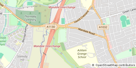 Map of Middlesbrough, Tyne and Wear