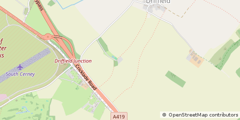Map of Cirencester, Gloucestershire