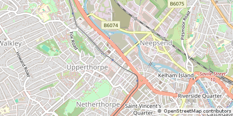 Map of Sheffield