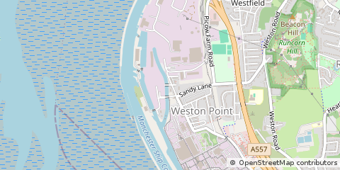 Map of Runcorn, Cheshire
