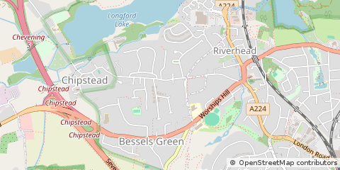 Map of Sevenoaks